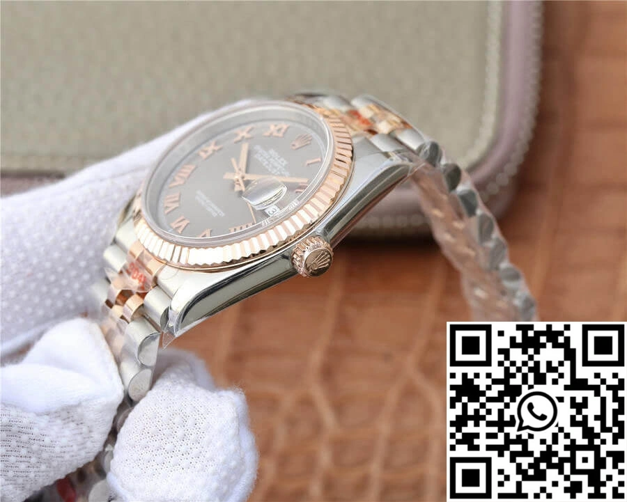 WeatherProof Rolex Datejust 116231-0087 36MM GM Factory Rose Gold Silver Dial 668