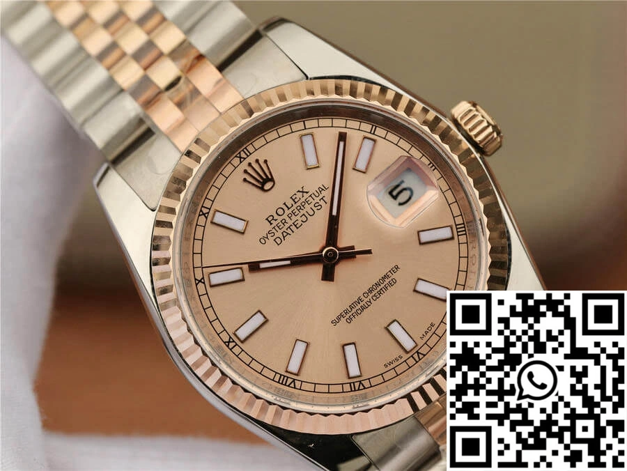Rolex Datejust 116231 36MM GM Factory Rose Gold Pink Dial Affordable 646