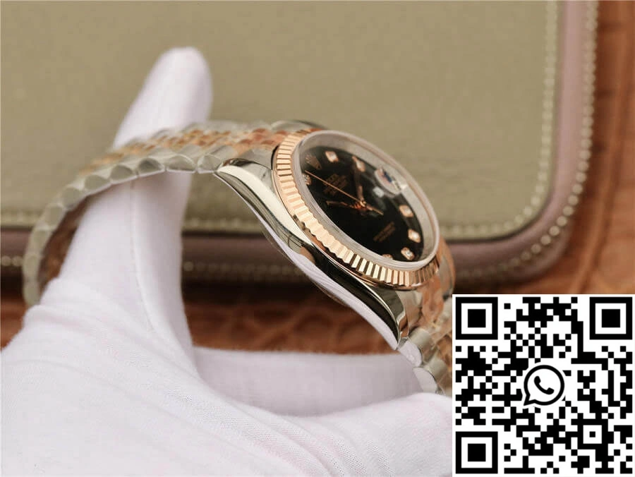 HighPerformance Rolex Datejust 116231 GM Factory Black Diamond Dial 649