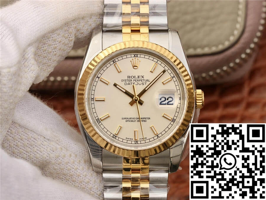 Rolex Datejust 116233 36MM AR Factory Yellow Gold Unique 635