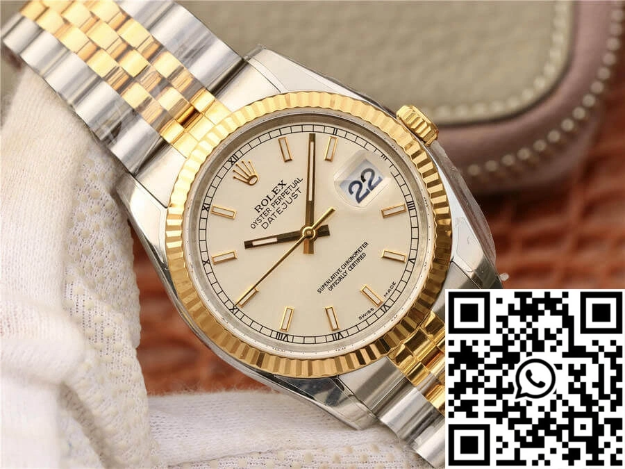 Rolex Datejust 116233 36MM AR Factory Yellow Gold Unique 635