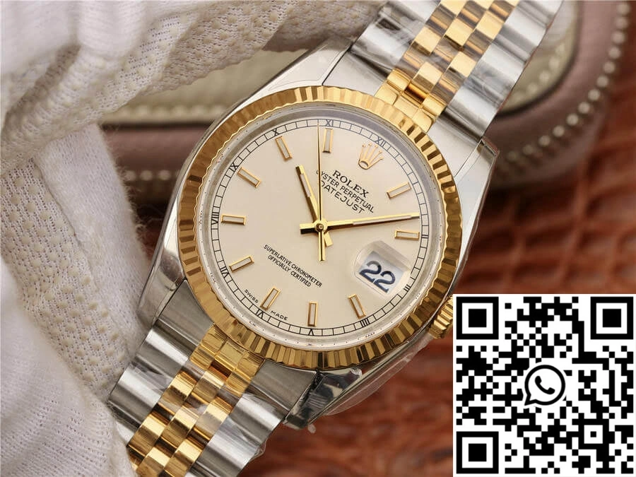 Rolex Datejust 116233 36MM AR Factory Yellow Gold Unique 635