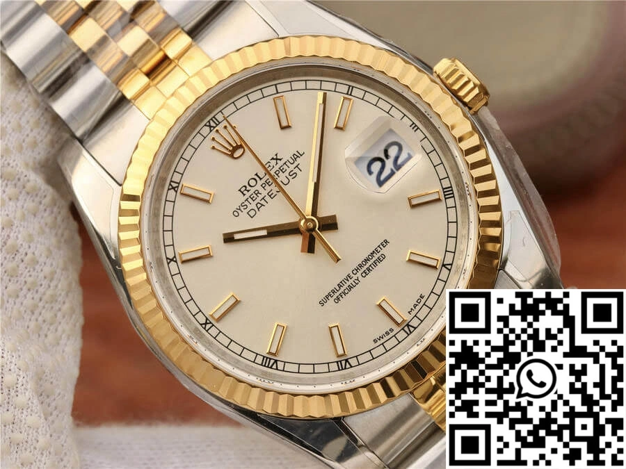 Rolex Datejust 116233 36MM AR Factory Yellow Gold Unique 635