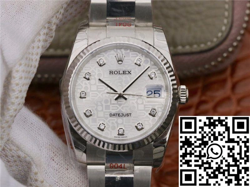 Rolex Datejust 116234 36MM AR Factory Diamond-printed Dial DailyWear 642