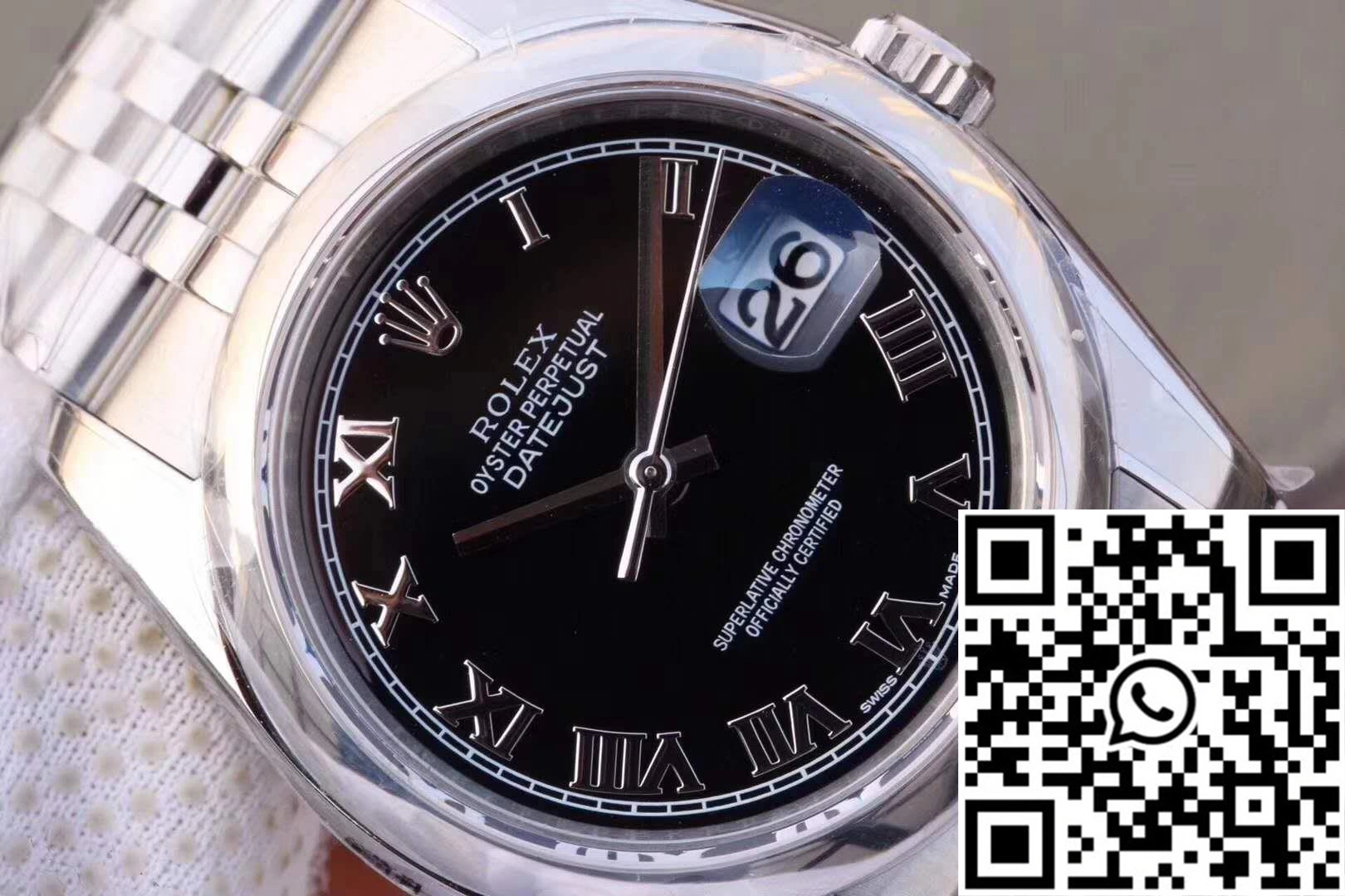 Rolex Datejust 116234 36mm AR Factory Black Dial Rome Time Scale Comfortable 640