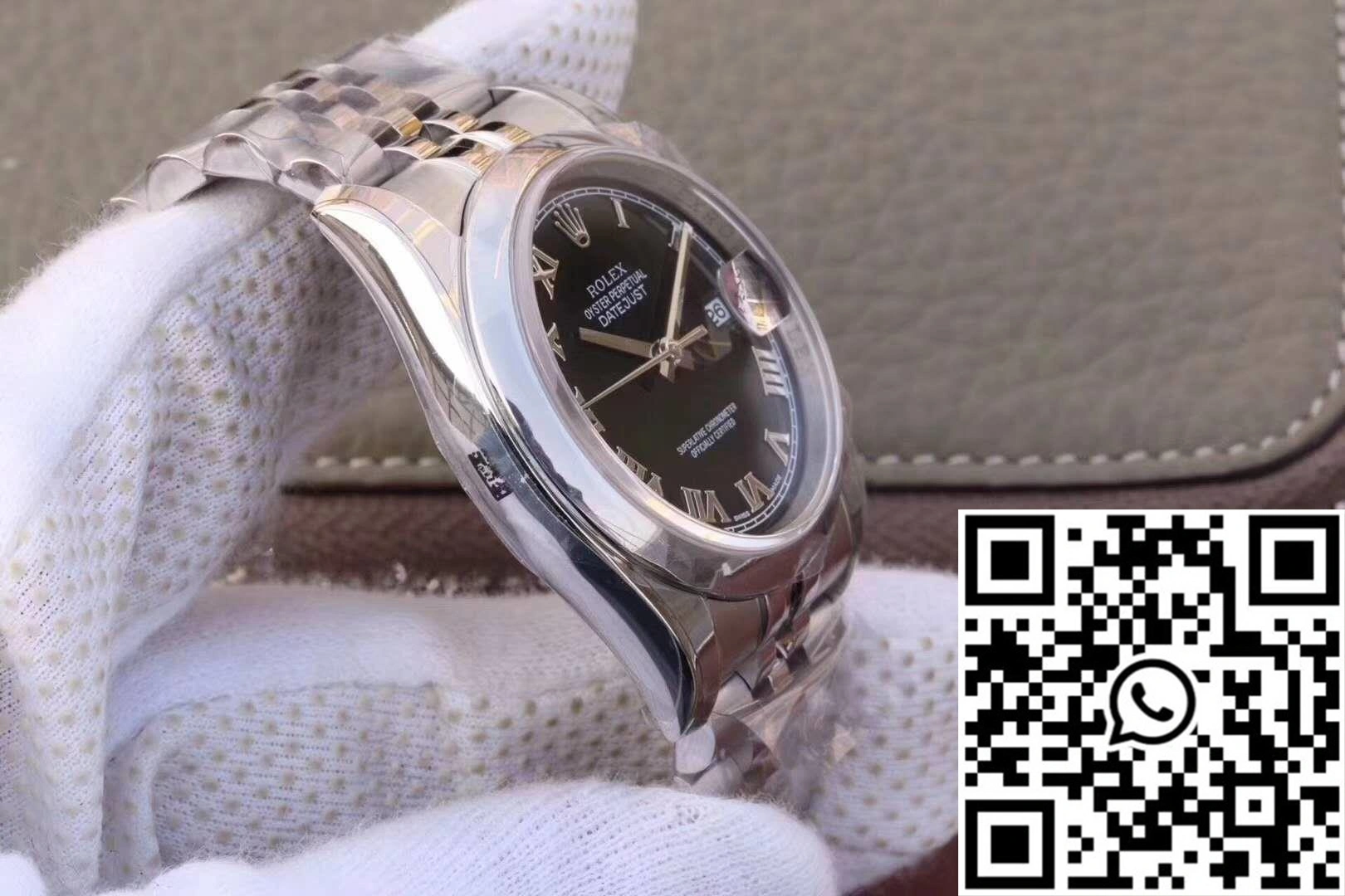 Rolex Datejust 116234 36mm AR Factory Black Dial Rome Time Scale Comfortable 640