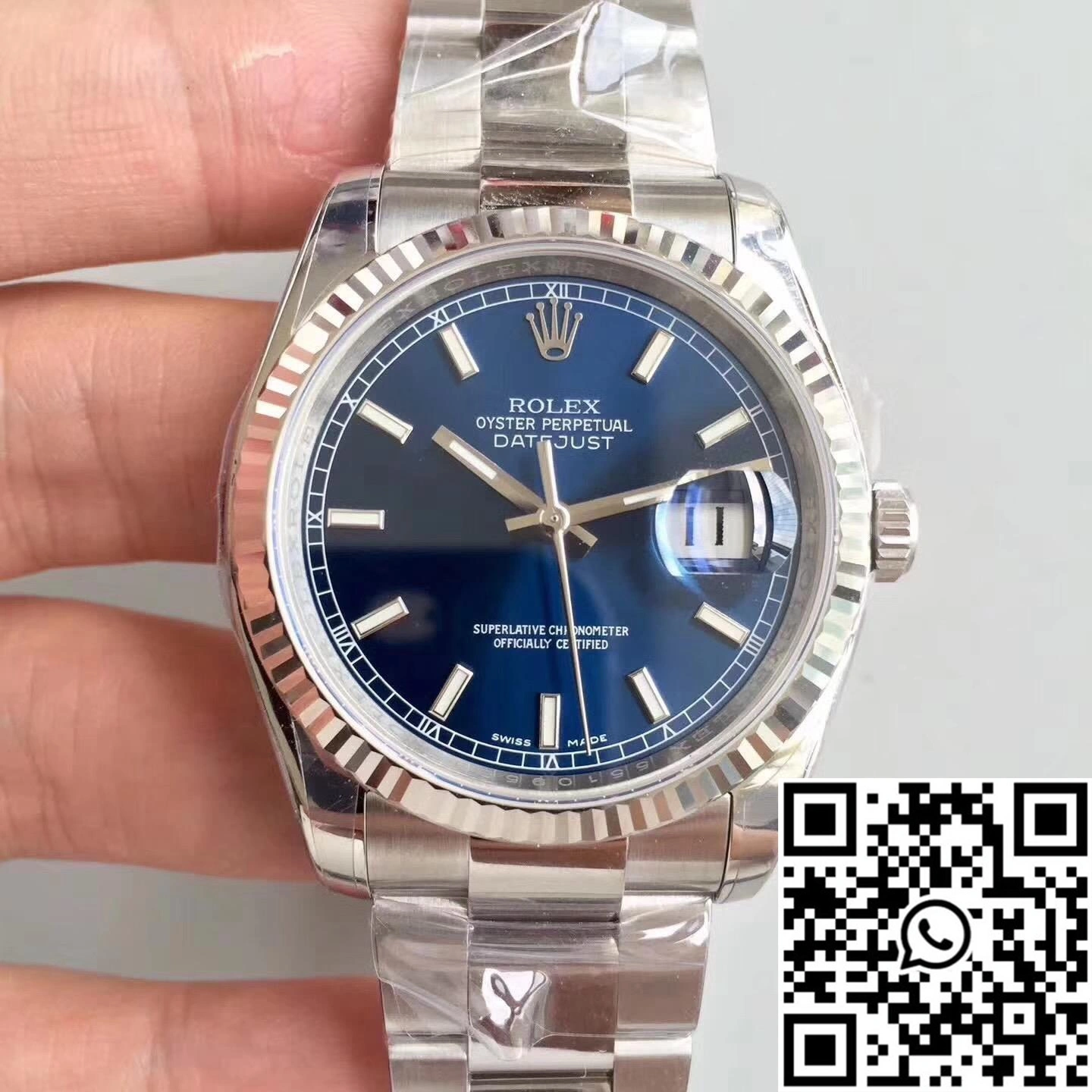 Refined Rolex Datejust 116234 36mm AR Factory V2 Blue Dial 660