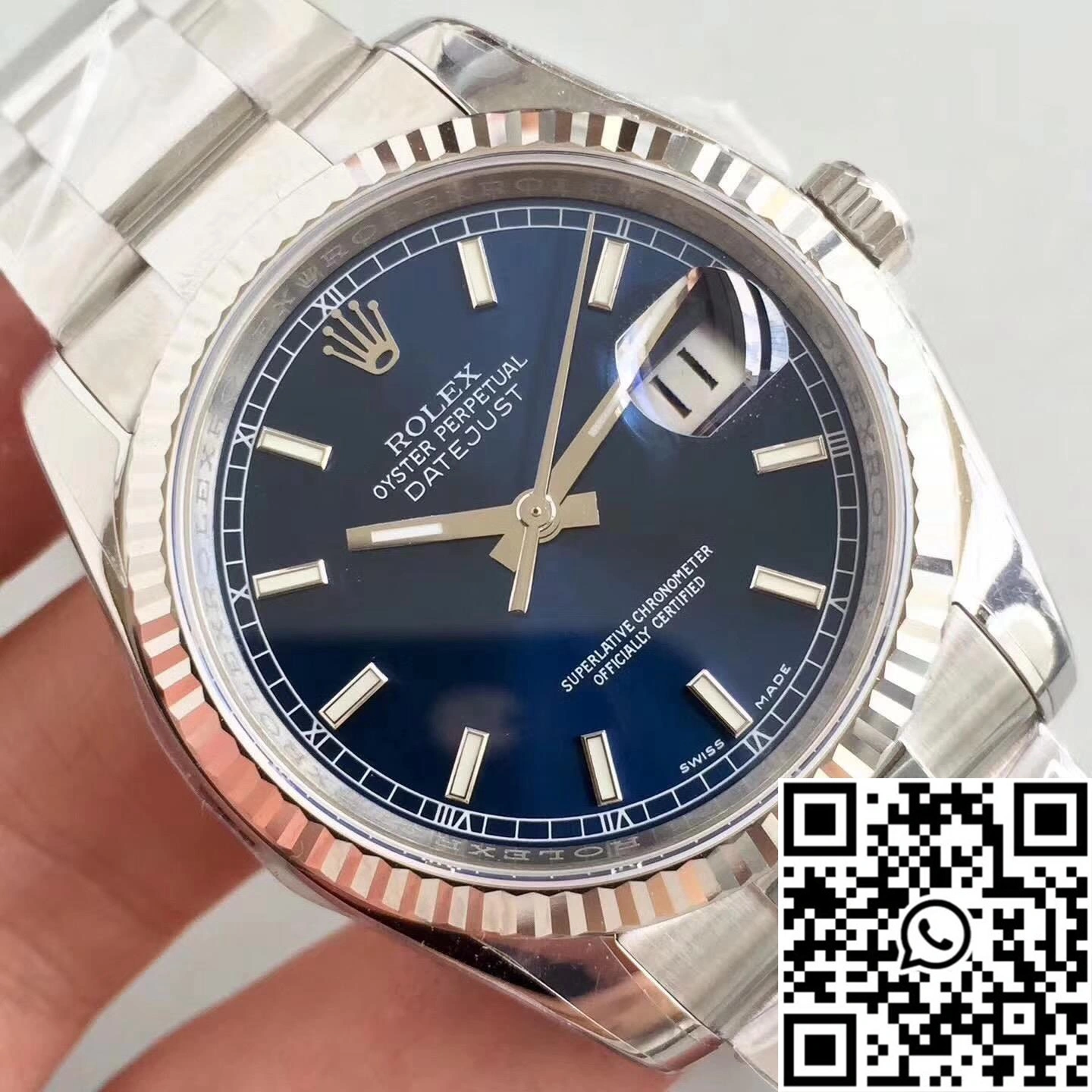 Refined Rolex Datejust 116234 36mm AR Factory V2 Blue Dial 660