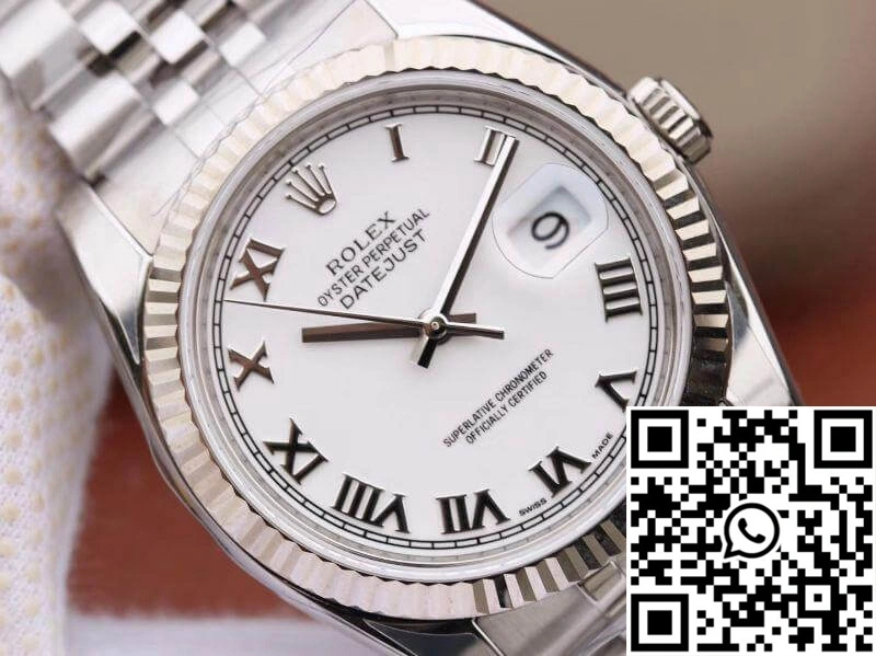 Rolex Datejust 116234 36mm AR Factory White Dial With Roman Time Scale FastDry 678