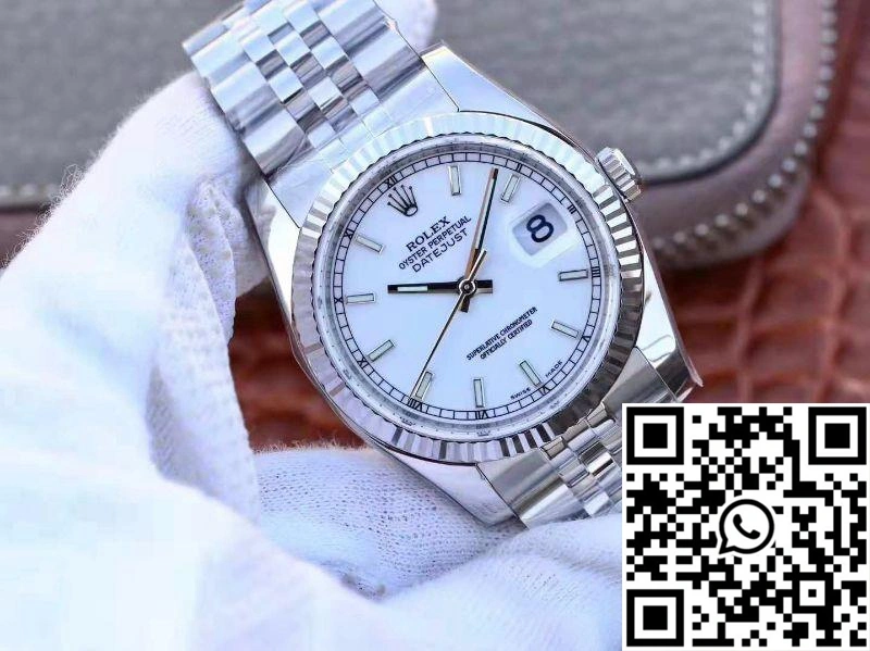 Rolex Datejust 116234 36mm AR Factory White Enamel Dial Comfortable 632