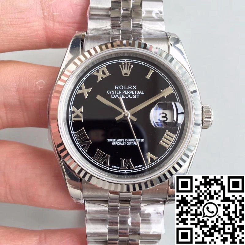 Rolex Datejust 116334 41MM EW Factory Black Dial Elegant 707