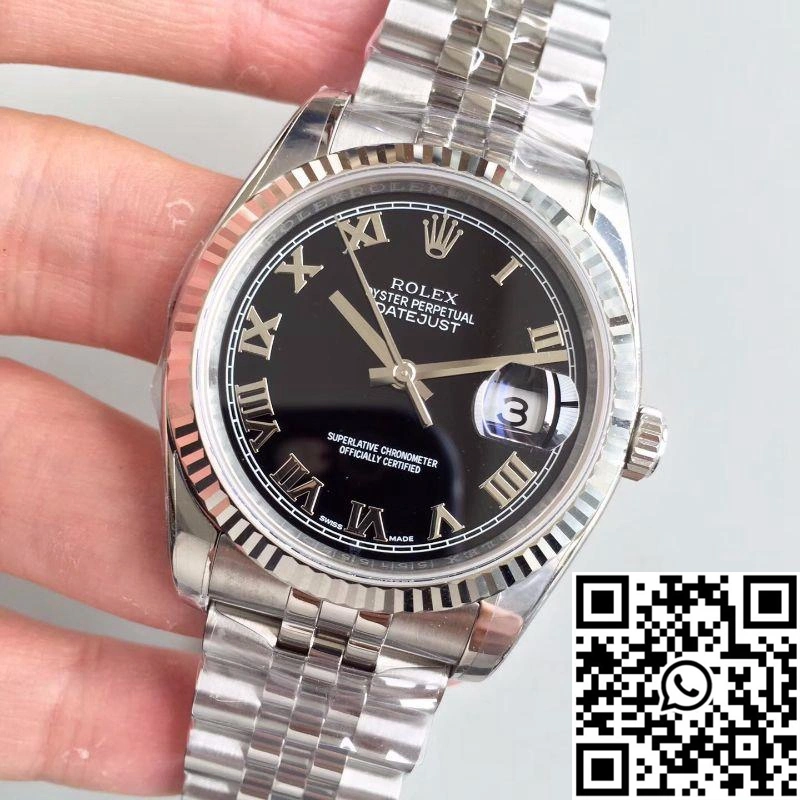 Rolex Datejust 116334 41MM EW Factory Black Dial Elegant 707