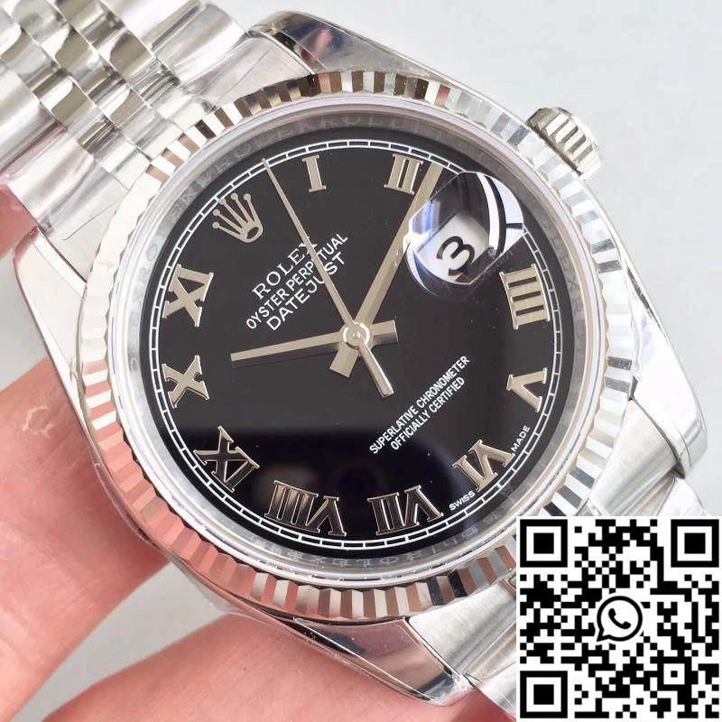 Rolex Datejust 116334 41MM EW Factory Black Dial Elegant 707