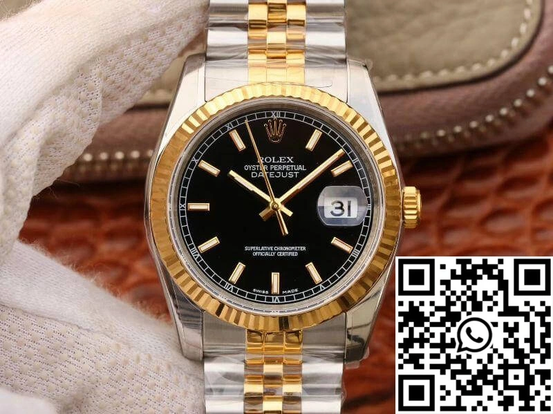 Rolex Datejust 126233 36mm AR Factory Black Dial Unisex 693