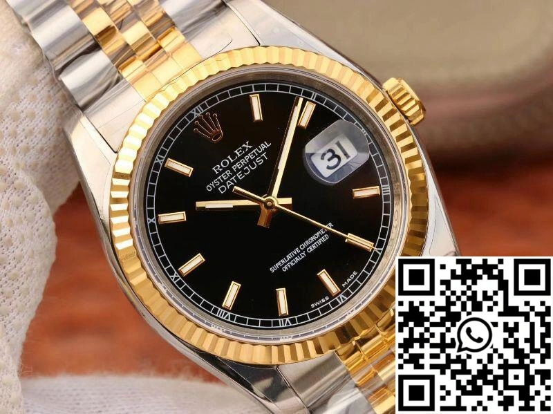 Rolex Datejust 126233 36mm AR Factory Black Dial Unisex 693