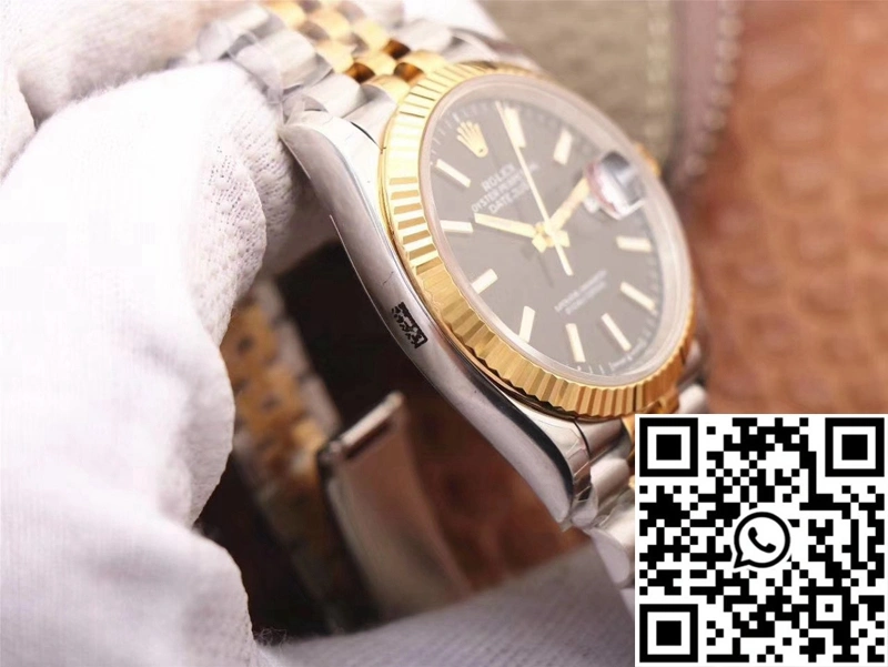 Refined Rolex Datejust 126233 EW Factory Black Dial 657