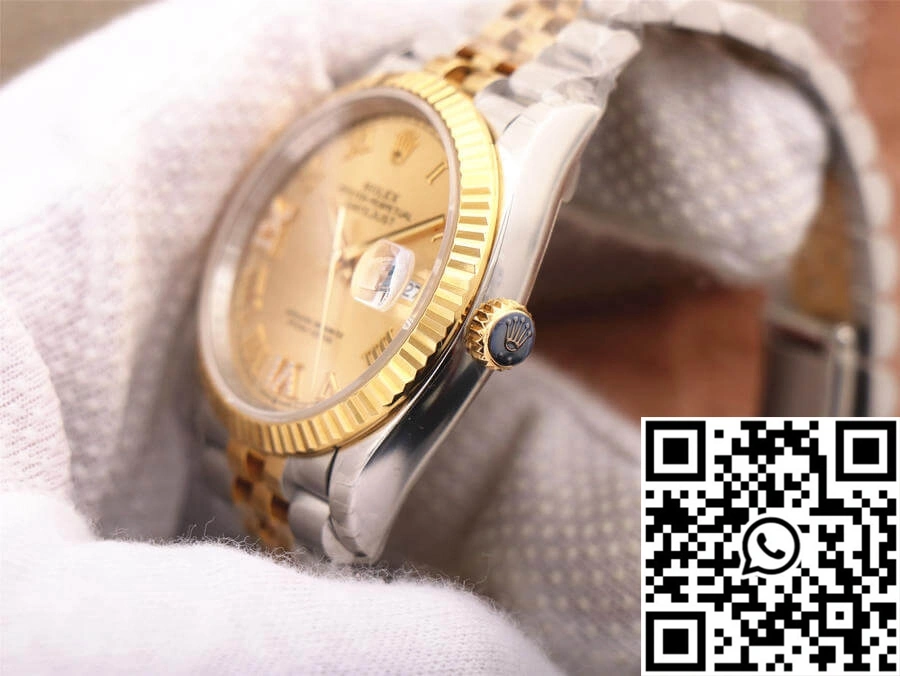 Bold Rolex Datejust 126233 EW Factory Diamond Gold Dial 713