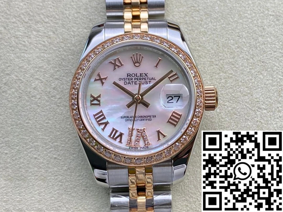 OdorResistant Rolex Datejust 28MM BP Factory Mother-of-pearl Diamond Dial 652