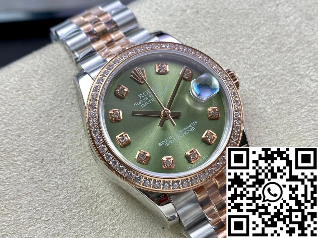 Rolex Datejust 31MM EW Factory Diamond-set Green Dial Fashionable 639