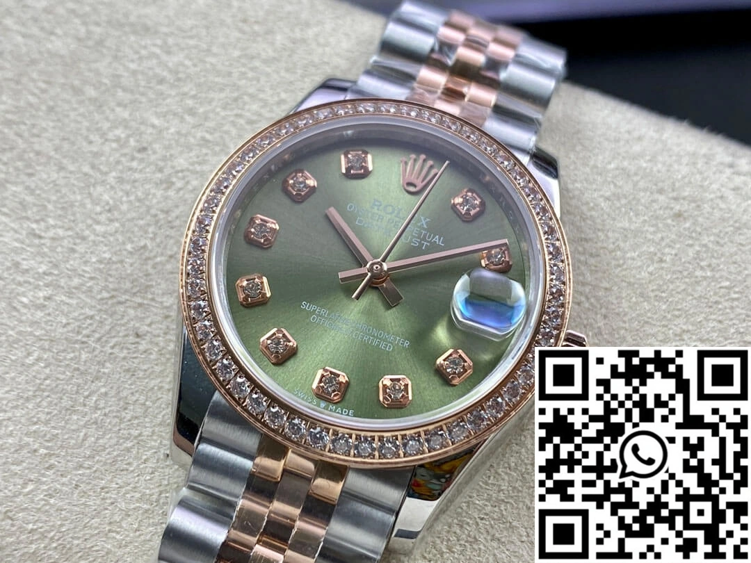 Rolex Datejust 31MM EW Factory Diamond-set Green Dial Fashionable 639
