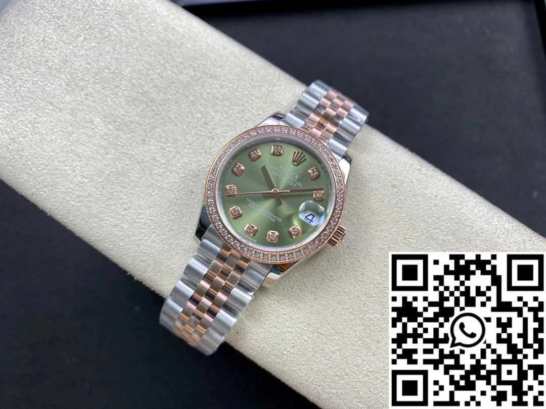 Rolex Datejust 31MM EW Factory Diamond-set Green Dial Fashionable 639