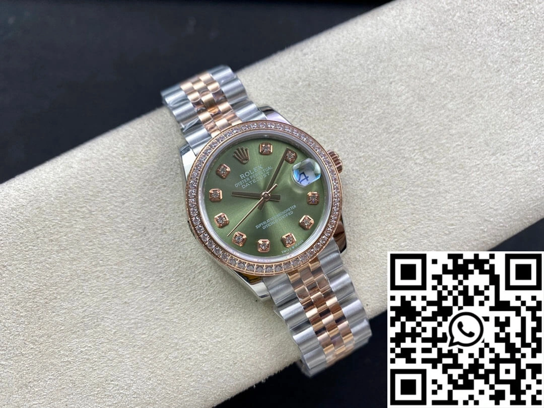 Rolex Datejust 31MM EW Factory Diamond-set Green Dial Fashionable 639