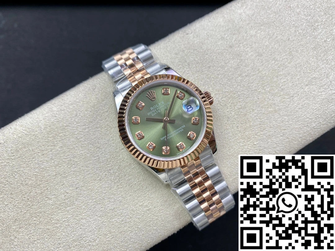 Rolex Datejust 31MM EW Factory Green Dial Bold 684