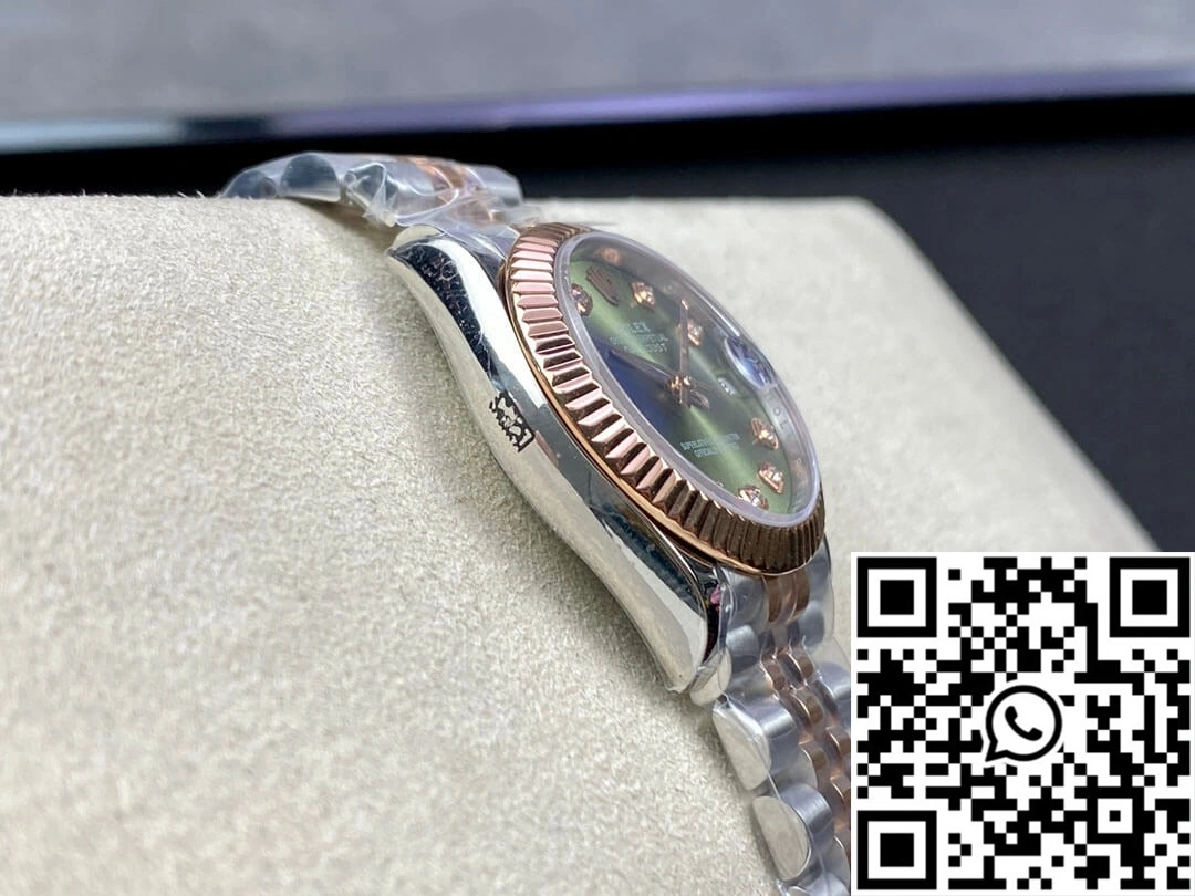Rolex Datejust 31MM EW Factory Green Dial Bold 684