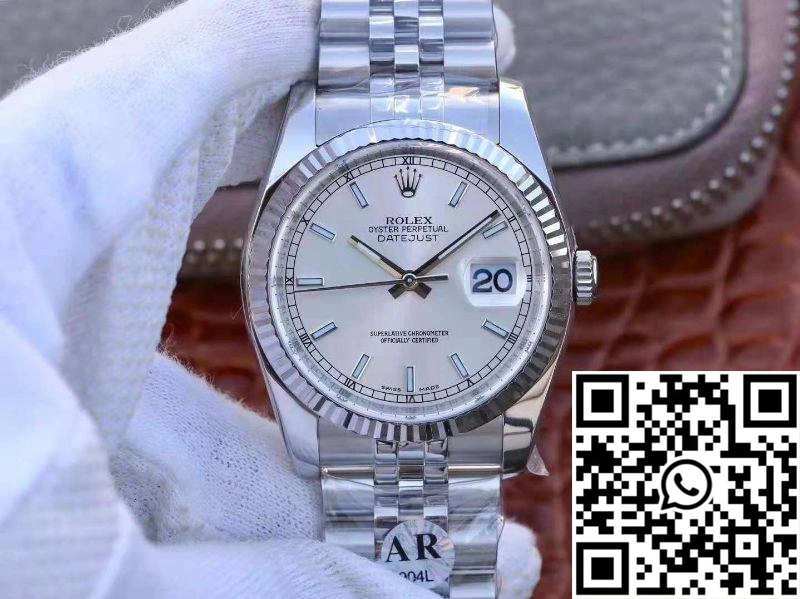 Rolex Datejust 36MM 116234 V2 AR Factory Silver Dial MoistureWicking 731