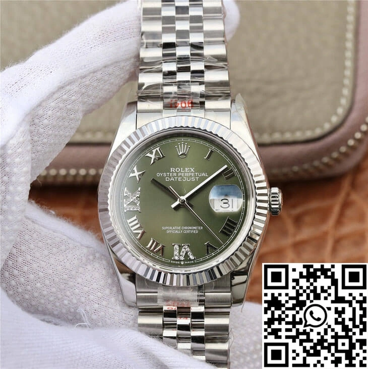 Rolex Datejust 36MM GM Factory Green Dial Flexible 739