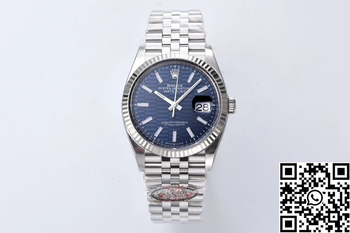Rolex Datejust 36mm M126234 Clean Factory Blue Motif Dial AllSeason 638