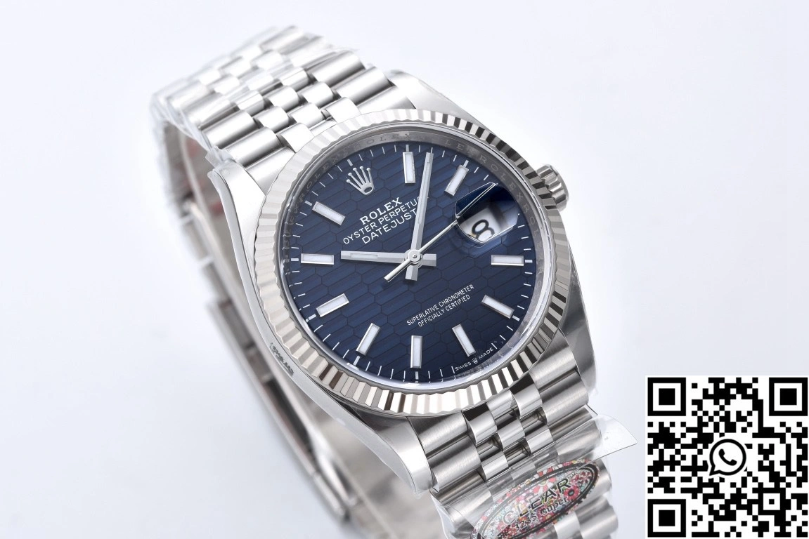 Rolex Datejust 36mm M126234 Clean Factory Blue Motif Dial AllSeason 638