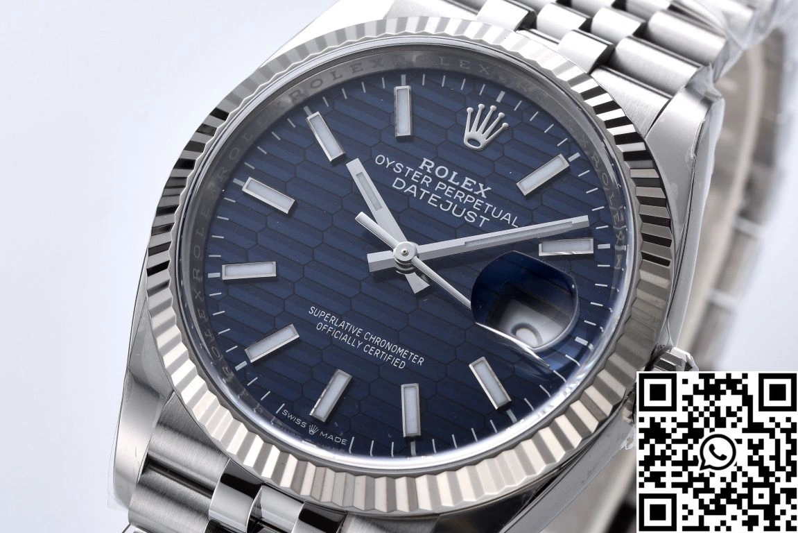 Rolex Datejust 36mm M126234 Clean Factory Blue Motif Dial AllSeason 638