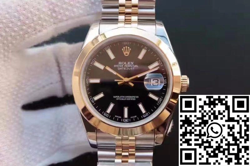Rolex Datejust 41 126303 Gold Wrapped Black Dial Comfortable 653