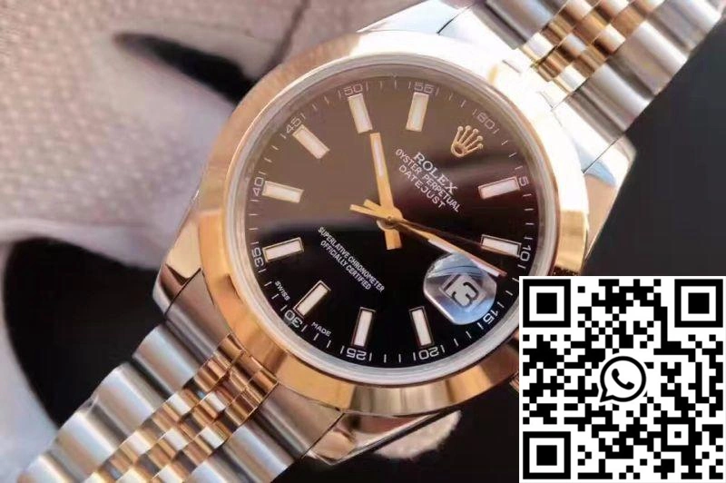 Rolex Datejust 41 126303 Gold Wrapped Black Dial Comfortable 653