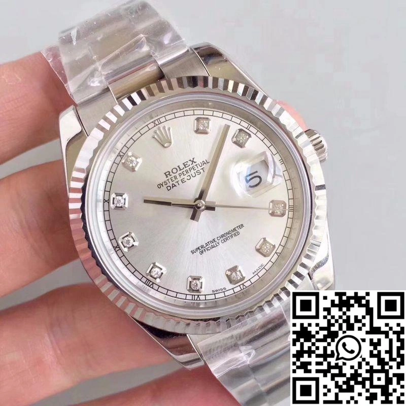 WeatherProof Rolex Datejust II 116334-0009 41MM EW Factory Silver Dial 876