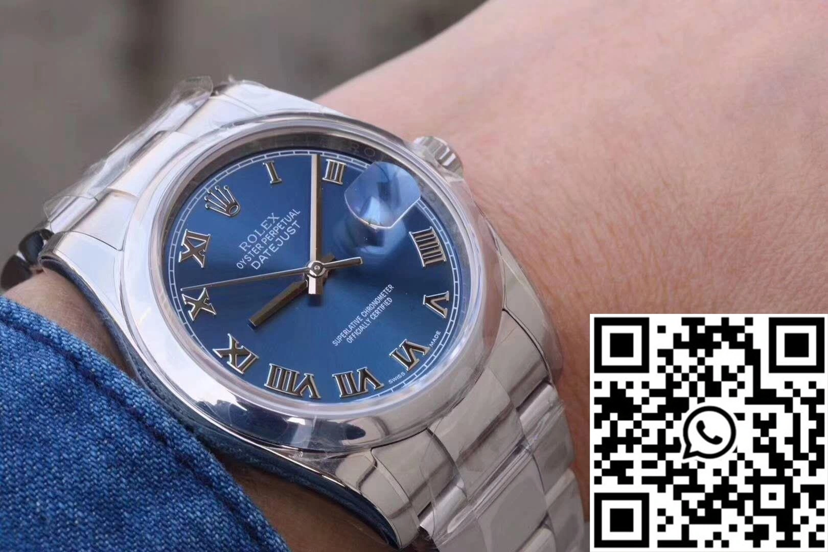 Rolex Datejust II 116334 36MM AR Factory Blue Dial Affordable 655