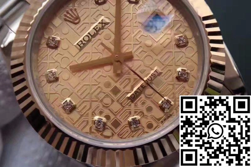 Colorful Rolex Datejust II 126333 41MM Diamond-studded Rose Gold Texture Dial 735