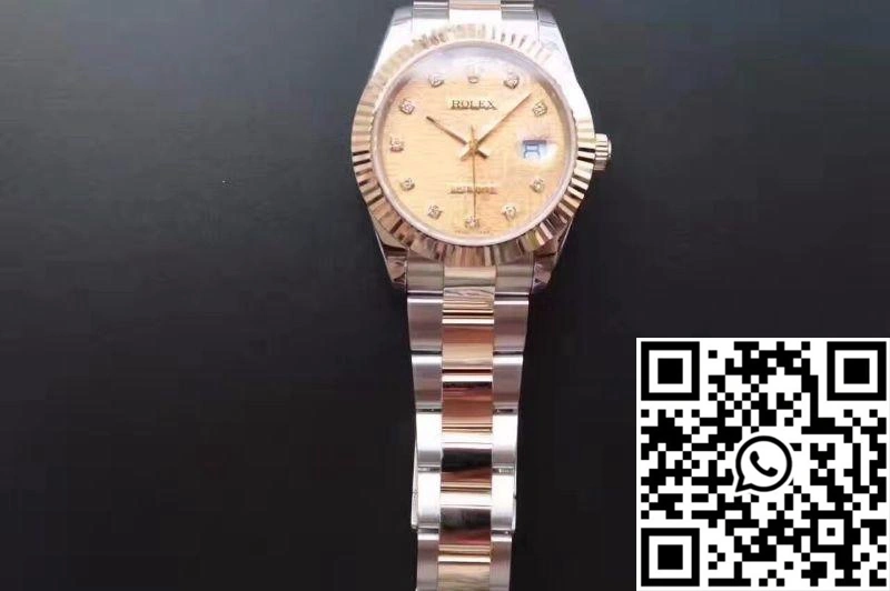 Colorful Rolex Datejust II 126333 41MM Diamond-studded Rose Gold Texture Dial 735