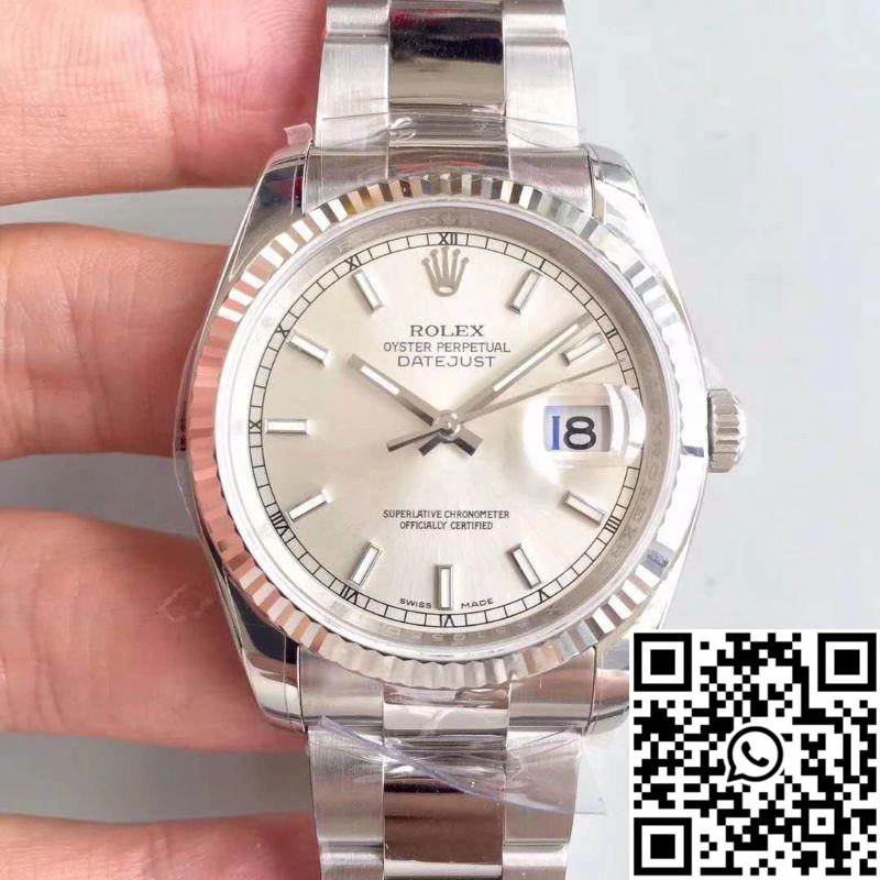 Rolex Datejust II 126334 36MM AR Factory Ivory Dial Minimalist 681