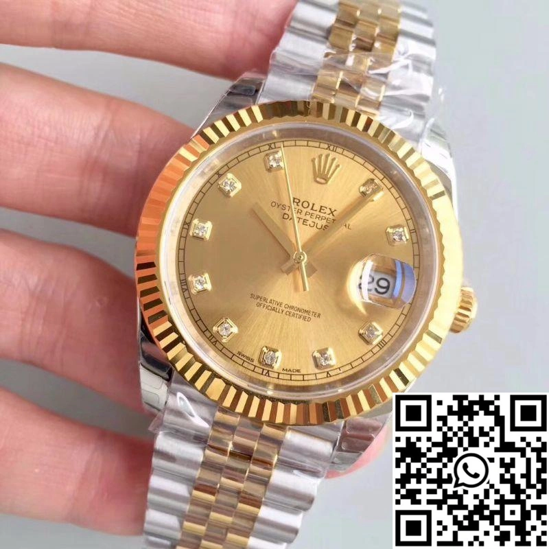 Bright Rolex Datejust II M126333-0012 41MM EW Factory Champagne Dial 700