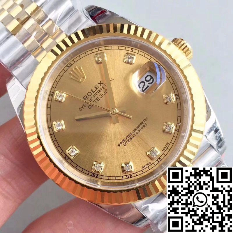 Bright Rolex Datejust II M126333-0012 41MM EW Factory Champagne Dial 700