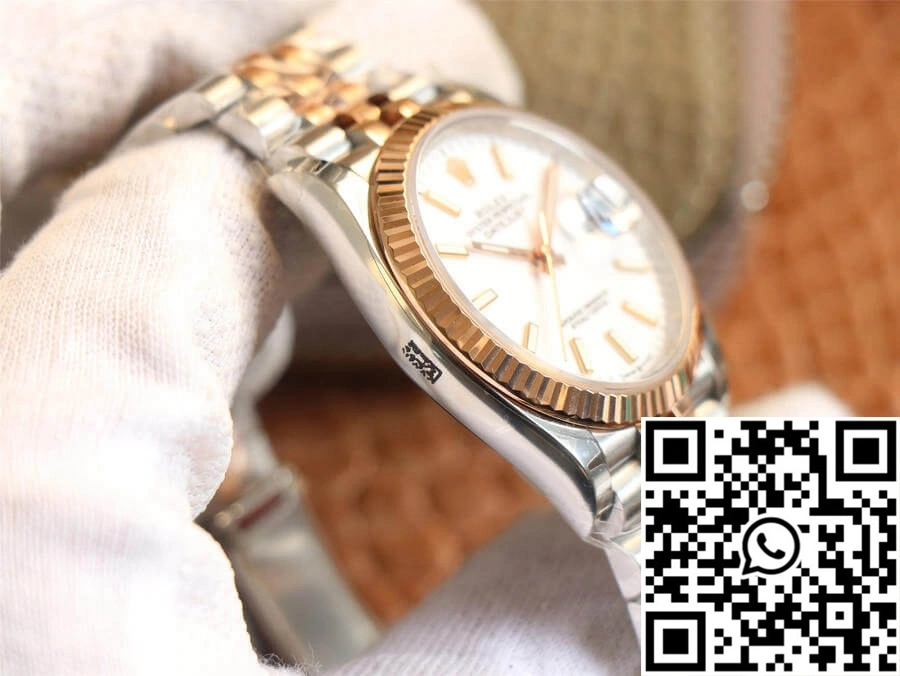 Rolex Datejust M126231-0017 EW Factory Rose Gold White Dial Versatile 888
