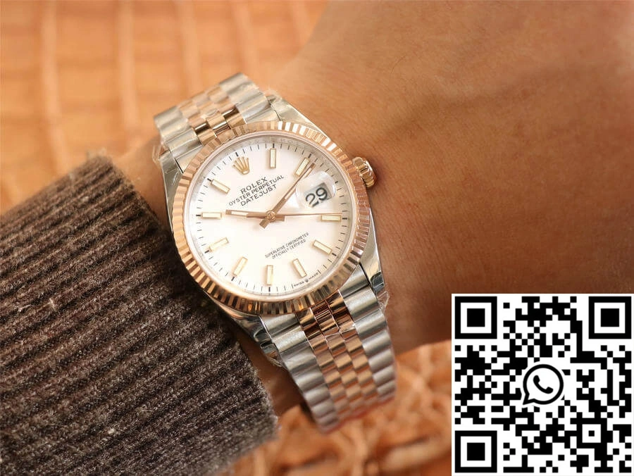 Rolex Datejust M126231-0017 EW Factory Rose Gold White Dial Versatile 888