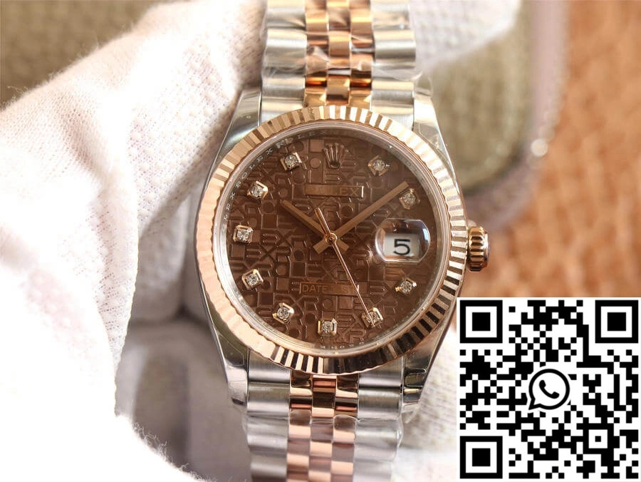 Rolex Datejust M126231-0025 EW Factory Diamond Chocolate Color Dial Supportive 719
