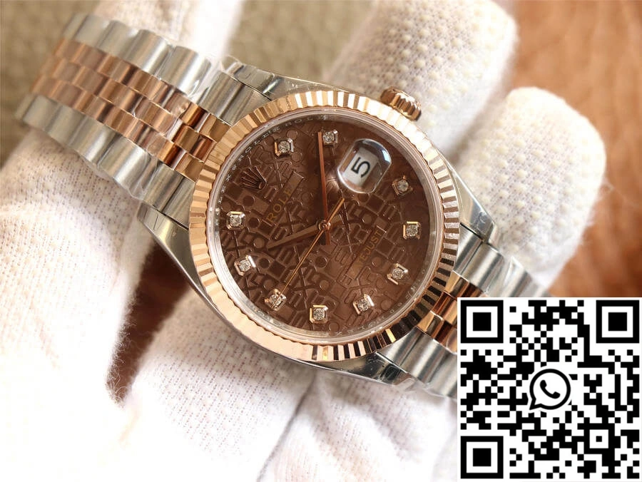 Rolex Datejust M126231-0025 EW Factory Diamond Chocolate Color Dial Supportive 719