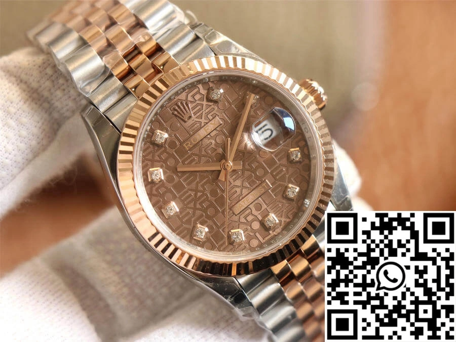 Rolex Datejust M126231-0025 EW Factory Diamond Chocolate Color Dial Supportive 719