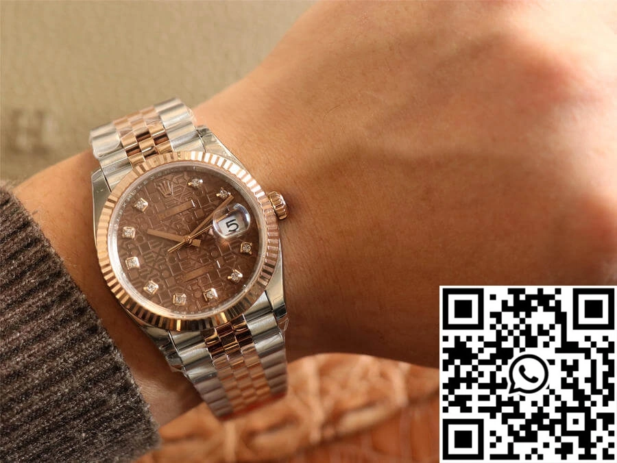 Rolex Datejust M126231-0025 EW Factory Diamond Chocolate Color Dial Supportive 719