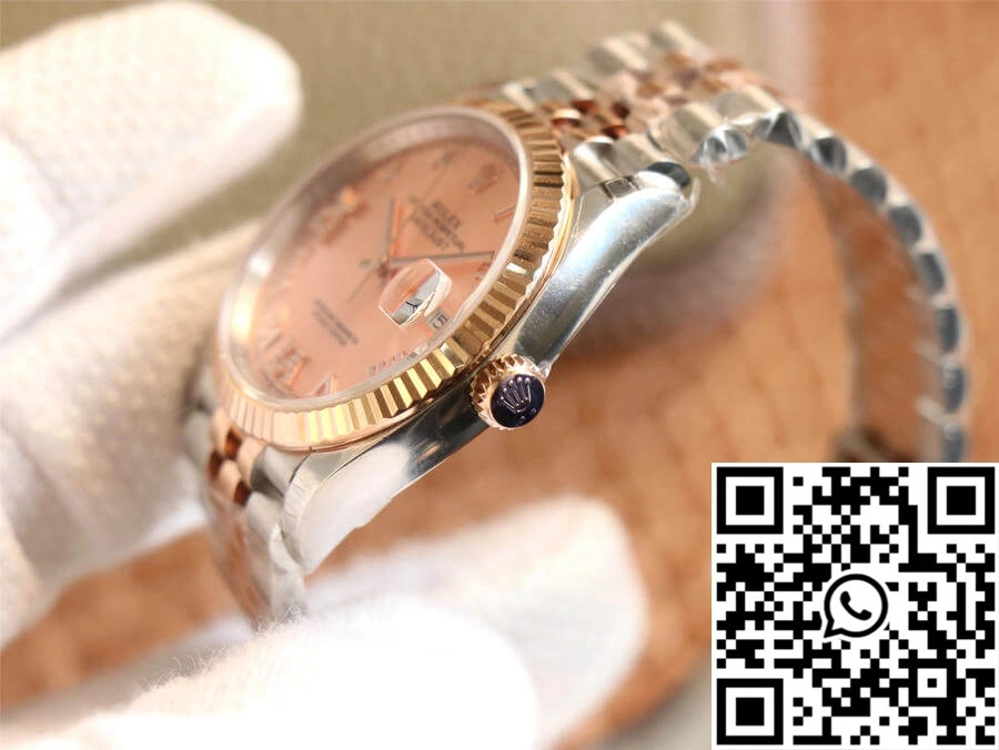 GoodFit Rolex Datejust M126231-0027 EW Factory Diamonds Rose Gold Dial 728