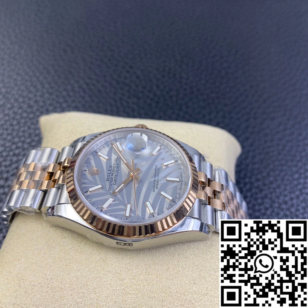 Rolex Datejust M126231-0031 EW Factory Silver Palm Leaf Pattern Dial Sophisticated 670